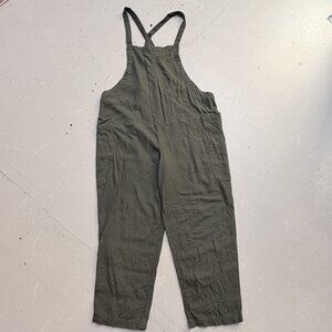 Urban Outfitters Jumpsuit Womens Medium Green Linen Blend Relax Flowy Boho